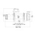 Влагозащищенная лебедка 12V Runva EWB 18000lbs (Стальной трос)