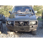 Силовой бампер с кенгурятником для Nissan Terrano 2 1996-2000