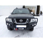Силовой бампер с кенгурятником для Nissan Navara D40 2010-2014