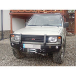 Силовой бампер с кенгурятником для Mitsubishi Pajero 2 (без расширителей крыла)
