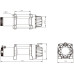 Лебедка для внедорожника Electric Winch 6000lbs (Стальной трос / 12В)