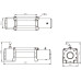 Лебедка для внедорожника Electric Winch 8000lbs (Синтетический трос / 12В)
