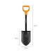 Лопата короткая Fiskars Solid